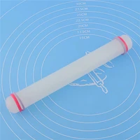 non stick glide fondant rolling pin fondant cake dough roll decoration cake crafts baking cooking tools white 23cm rolling pin