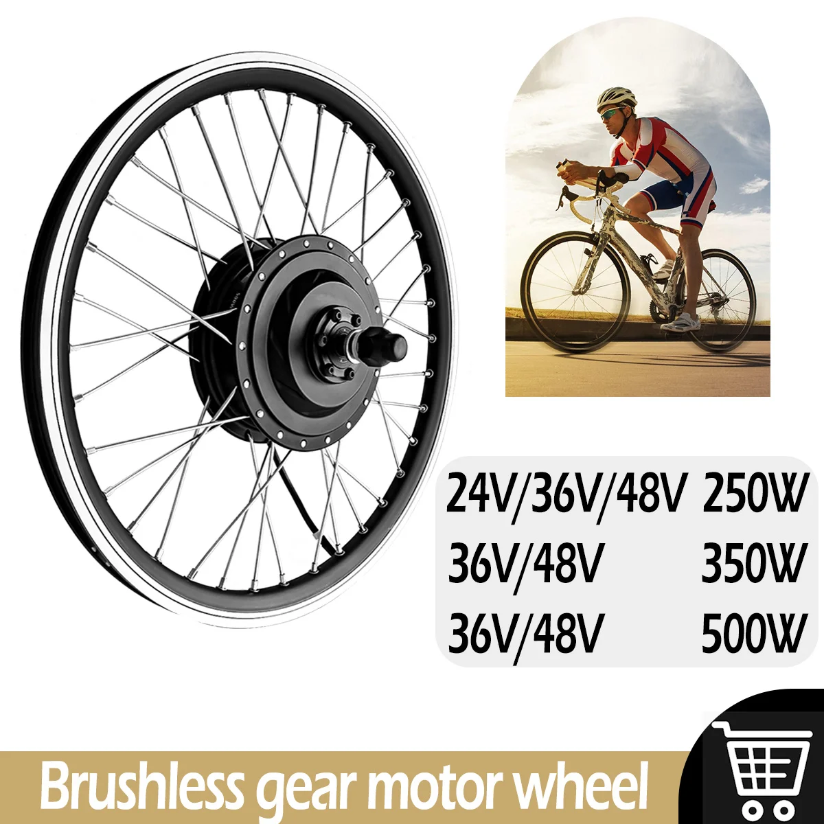 Мотор Ступицы Колеса Kunray 36 В 48 500 Вт 350 250 моторное колесо для велосипеда Задний