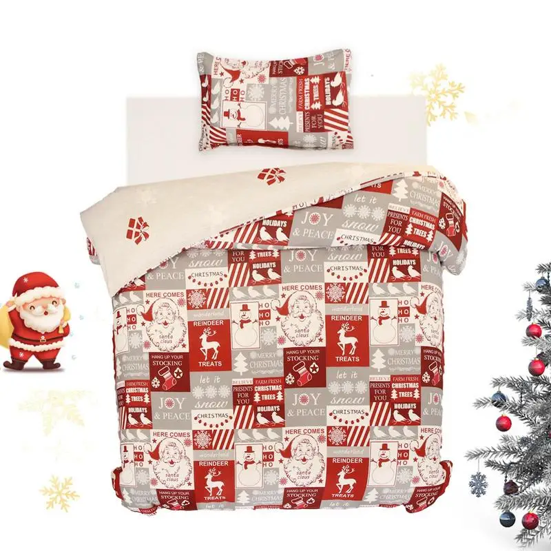 

Santa Claus Holiday Bedding Comforter Sets With Bedding Set Throw Pillow Covers Duvet Covers And Christmas Party Supplies For