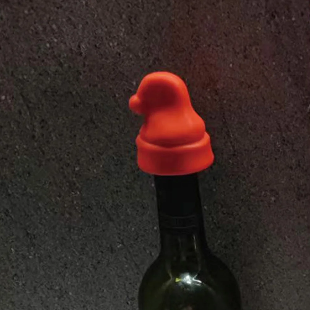 

Stopper Bottle Sealing Christmas Themed Plugs Stoppers Decorative Beverage Bottles Set Champagne