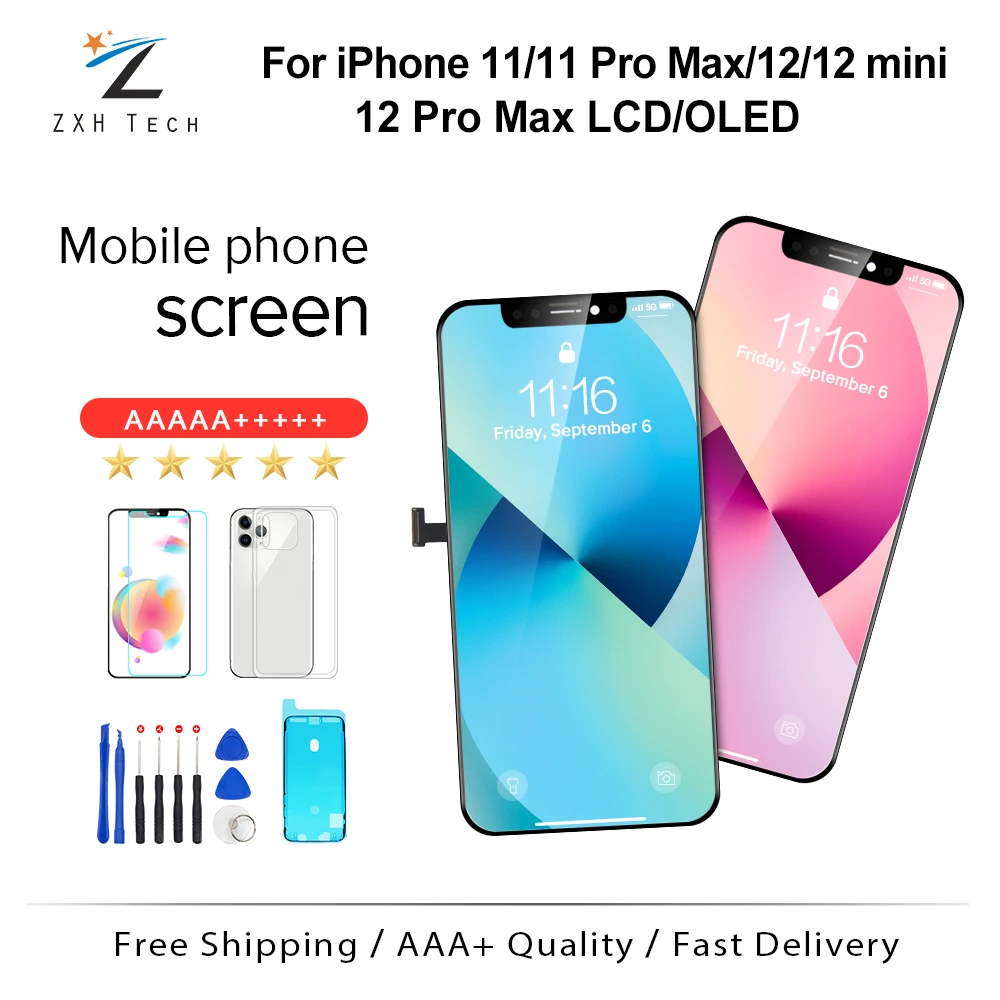 

For iPhone 11 LCD With 3D Touch Digitizer Assembly LCD Screen Replacement Display For iPhone 11Pro/11 Pro Max True Tone Face ID