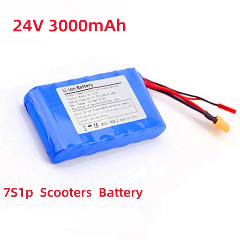 

Scooters 24V 7S1P 3000Mah Lithium-Ion Batterij Voor Kleine Elektrische Eenwielers Scooters Speelgoed Ingebouwde in Sams
