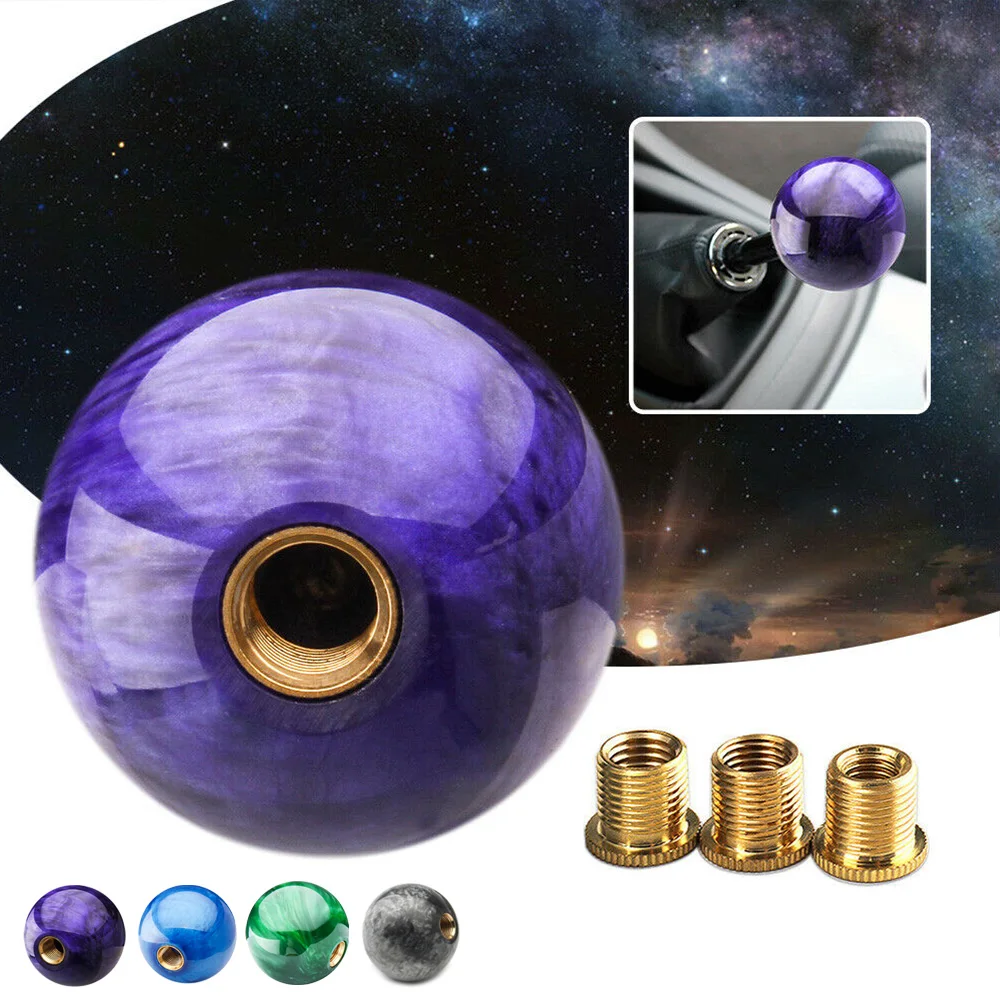 

Universal Acrylic Plastic Marble Ball Shift Knob 54mm DIY Auto Replacement Parts For Manual Car Shoort Throw Gear Shifter