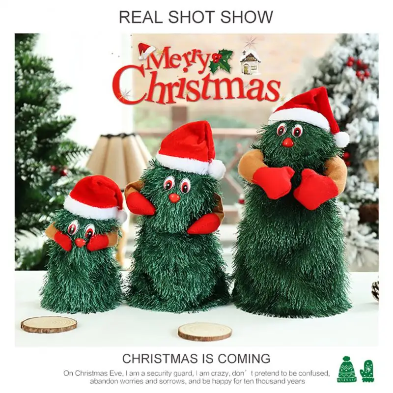 

Z2 Plush Toy Electric Singing Dancing Christmas Tree Toys Christmas Doll Merry Christmas Decorations Electric Toy For Children