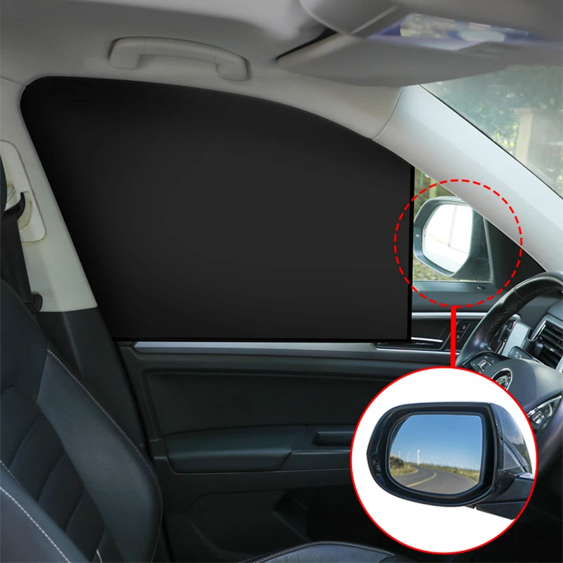 Magnetic Car Sun Shade UV Protector Curtain Cover Side Window Sunshade Mesh Visor Film for Summer Protection |