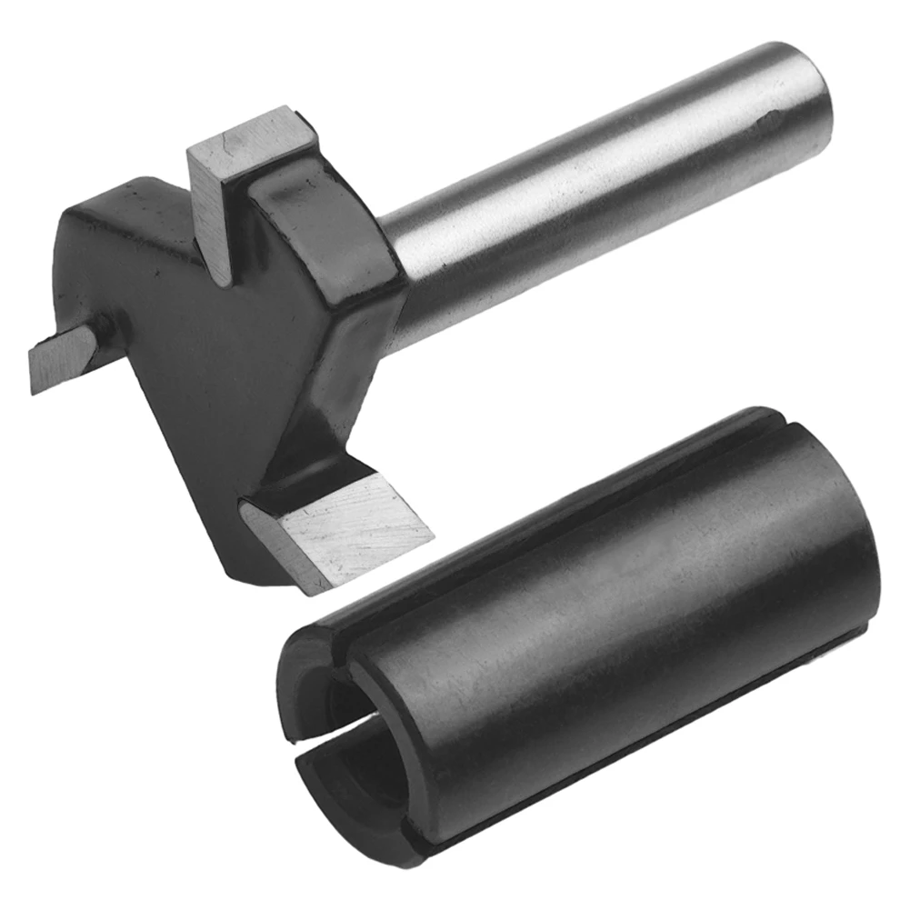 

1Pc Brand New MDF Particle Board Milling Cutter Power Tools 1/4 Handle Black Cutting Tool Milling Cutter Steel