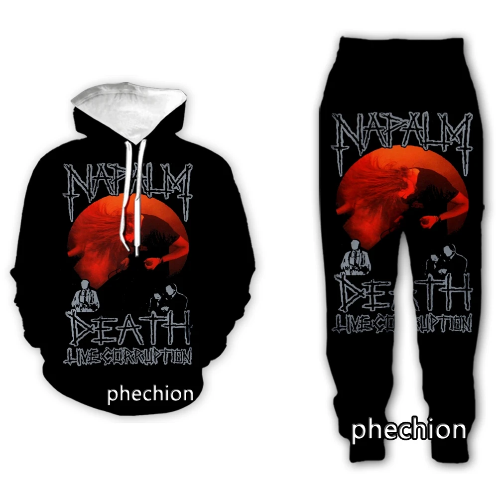 Phechion новинка Мужская/женская одежда Napalm Death с 3D принтом модная Толстовка длинным