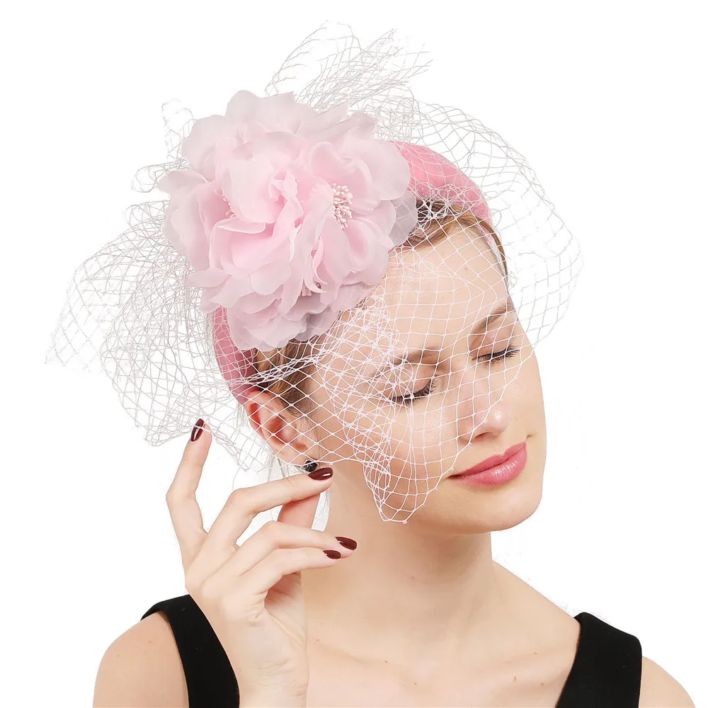 Женские шелковые цветы повязки на голову для свадебной вечеринки женские