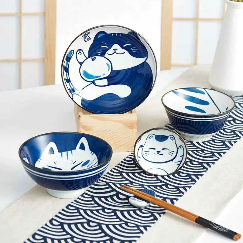 

Nordic Aesthetic Plate Set Bowl Chinese Ceramic Dessert Salad Dinner Kitchen Tableware Restaurant Pratos Jantar Serving Tray YQ
