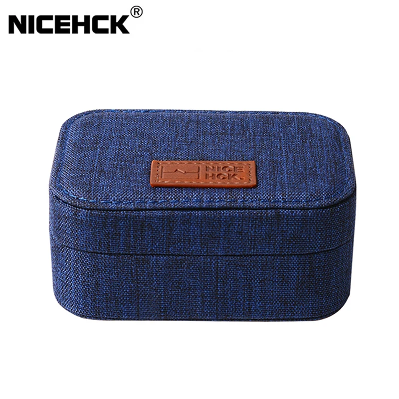

NiceHCK High-end Canvas Earphone Case Portable Storage Earbud Box Shock Absorption Headset Cable Bag Accessory For NX7 MK3/ST-10