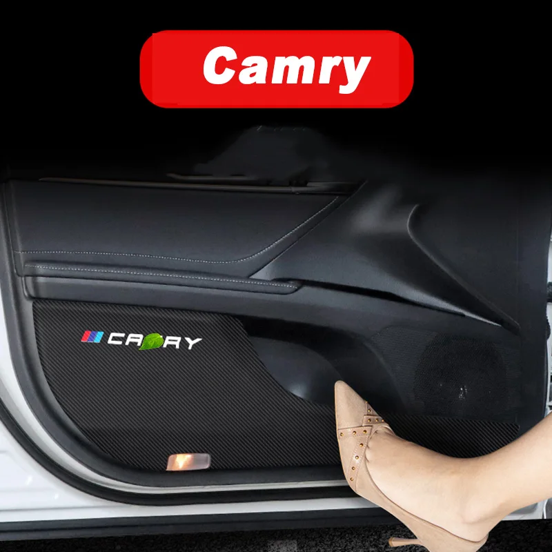 

Car Interior Door Mat Anti-kick Pad Protective Sticker Decoration for Toyota Camry 2012-2021 Xv50 Xv70 Accessories Auto Styling