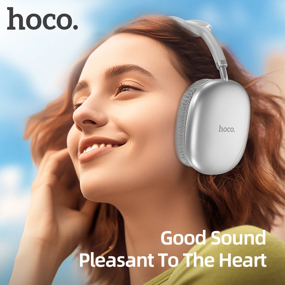 Фото HOCO W35 Air Накладные Bluetooth-наушники Беспроводная спортивная гарнитура Поддержка TF-карты AUX-режим Stereo Smart Gaming Студенческие наушники №2