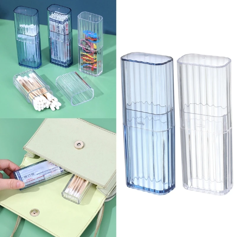 

Portable Clear Storage Box Cosmetic Container Holder Portable Household DropShip