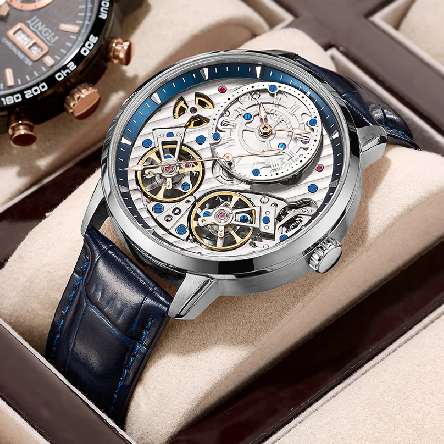 

JINLERY Automatic Mechanical Watch for Men Luxury Men Wristwatch Waterproof Business Watch Man Sapphire Glass Relogio Masculino