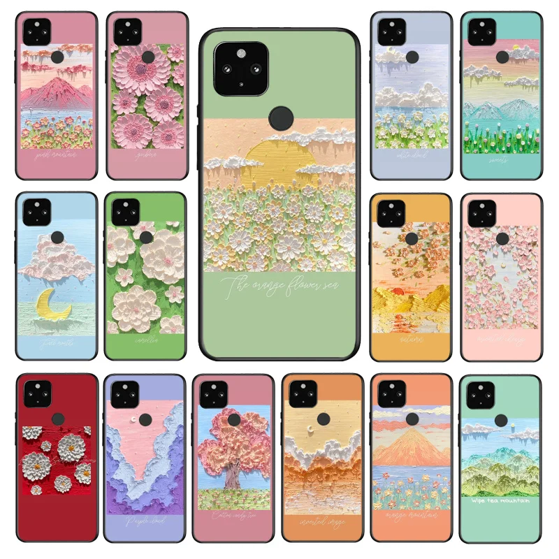 

Beautiful Flower Cloud Painting Art Phone Case for Google Pixel 7 7Pro 6 Pro 6A 5A 4A 3A Pixel 4 XL 5 6 4 3 XL 3A 2 XL