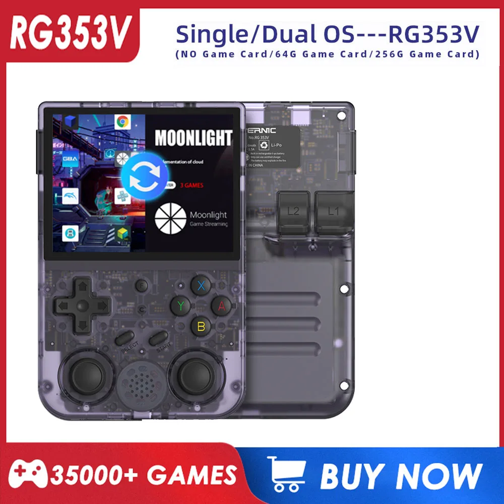 

ANBERNIC RG353V RG353VS Ретро игровая консоль 3,5 дюймов 640*480 портативная игровая консоль LINUX эмулятор детские подарки
