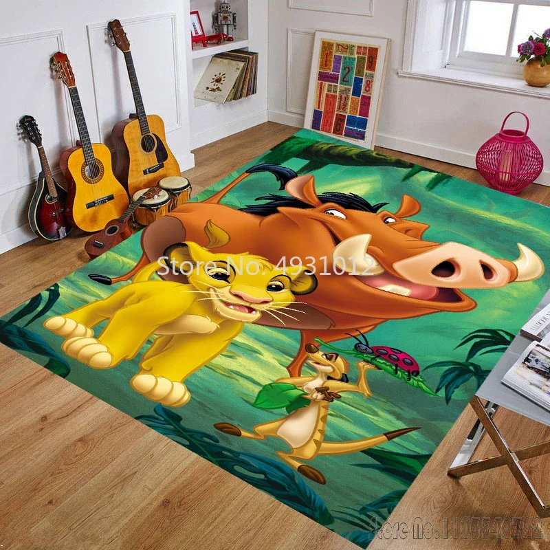 Ковер Disney Cute Simba Lion King Friends ковры 80x120 см декор для ванной комнаты детский напольный