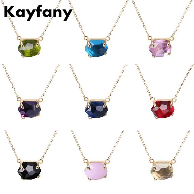 

Solid 925 Sterling Silver Necklace For Women Blue Agate Corundum Necklace Pendant Candy Series Christmas Gift