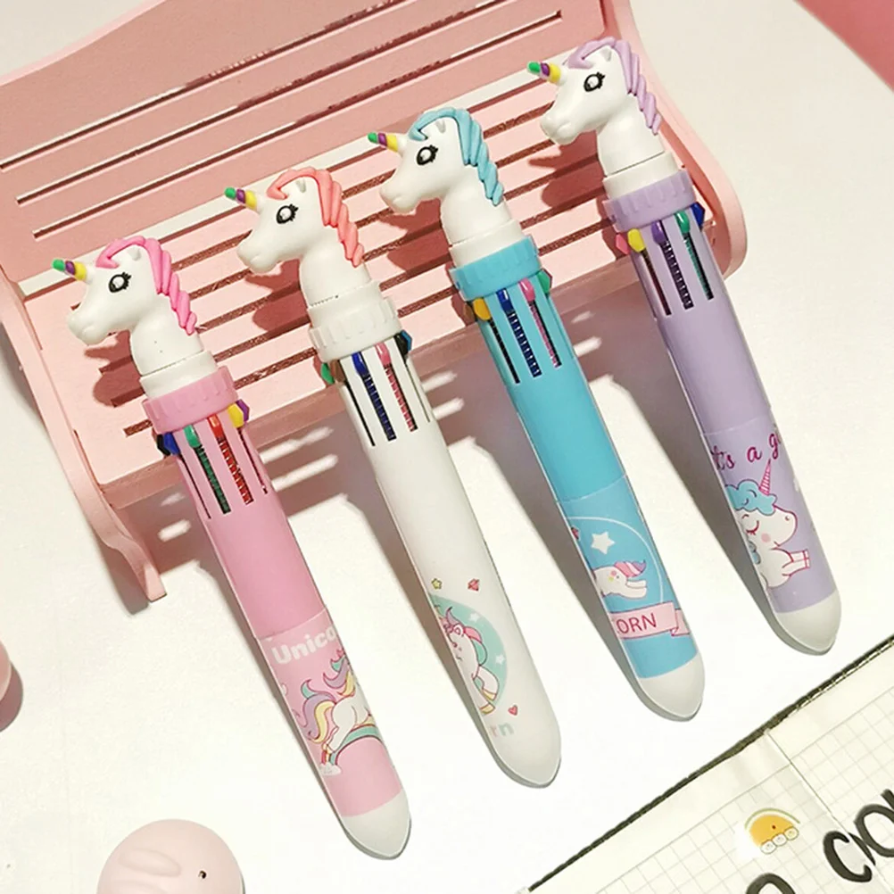 

Multicolor Ballpoint Pens Roller Pen Supplies 4pcs for Office School Home