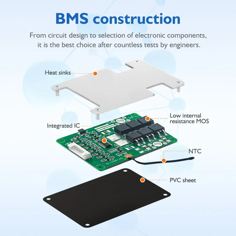 TDT Smart BMS Li-Ion Lifepo4 3S 4S 12V с балансом 5A 10A 15A 20A 25A 30A Bluetooth Защитная плата для литиевого