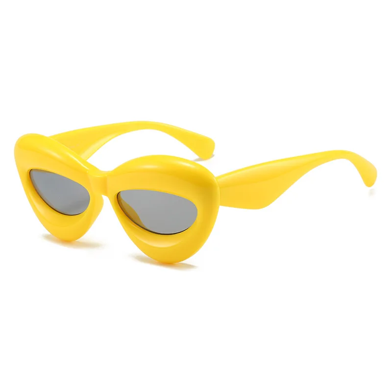 

2023 Cat Eye Sunglasses Women Men Punk Big Frames Female Steampuk Sun Glasses Shades Hip Hop Funny Eyewear Unisex UV400 Da Sole