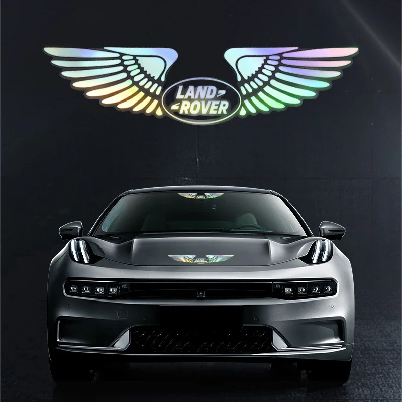 Автомобильная лазерная наклейка с крыльями ангела наклейки для автостайлинга Land