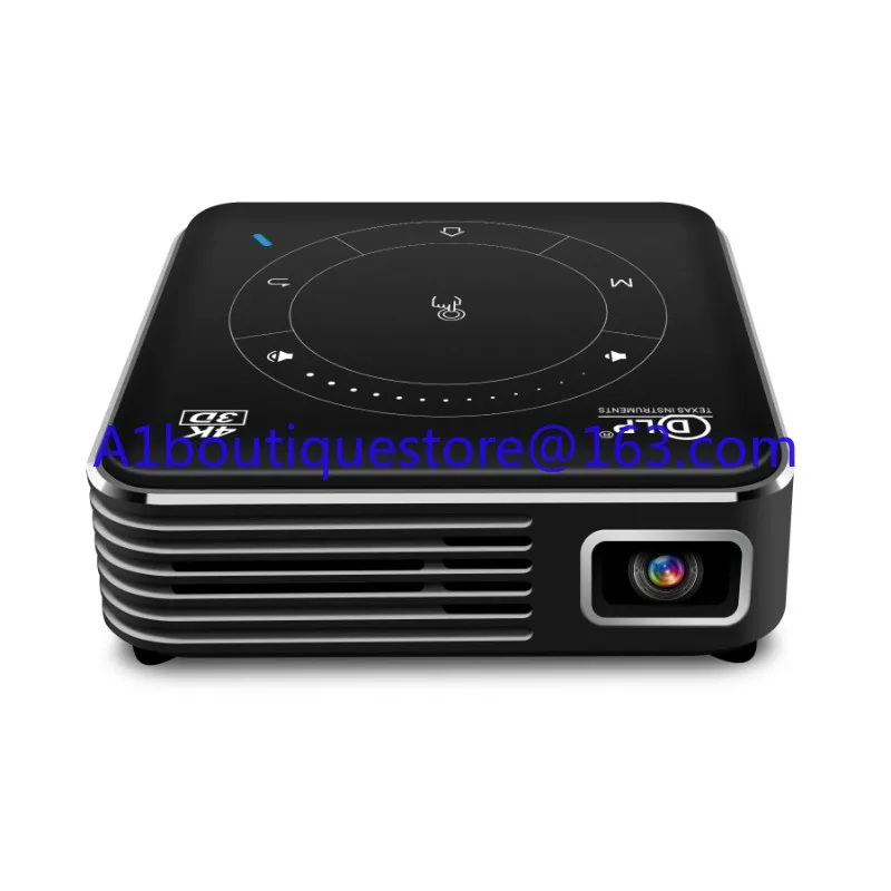 Мини-проектор DLP 50 люмен система Android 9 0 3D/4K вход декодирования четырехугольная