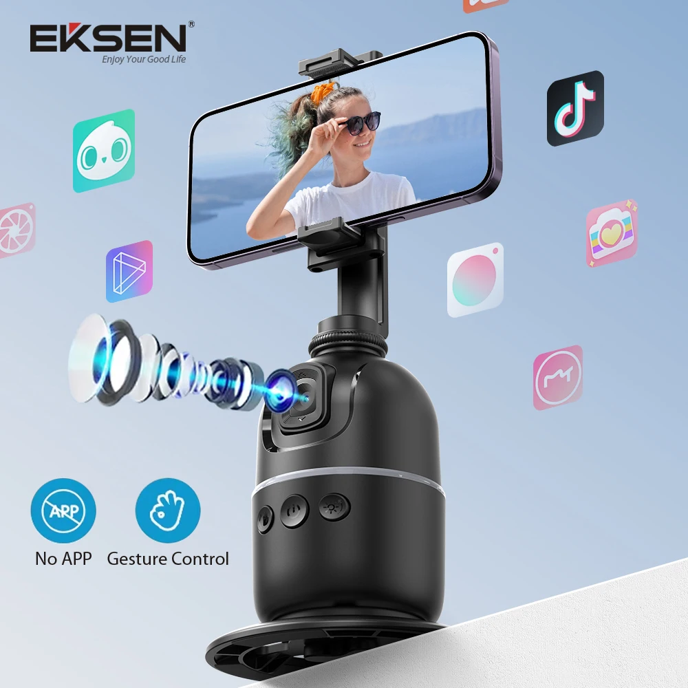 Тренога с умным отслеживанием для камеры смартфона красочная модель вращение на