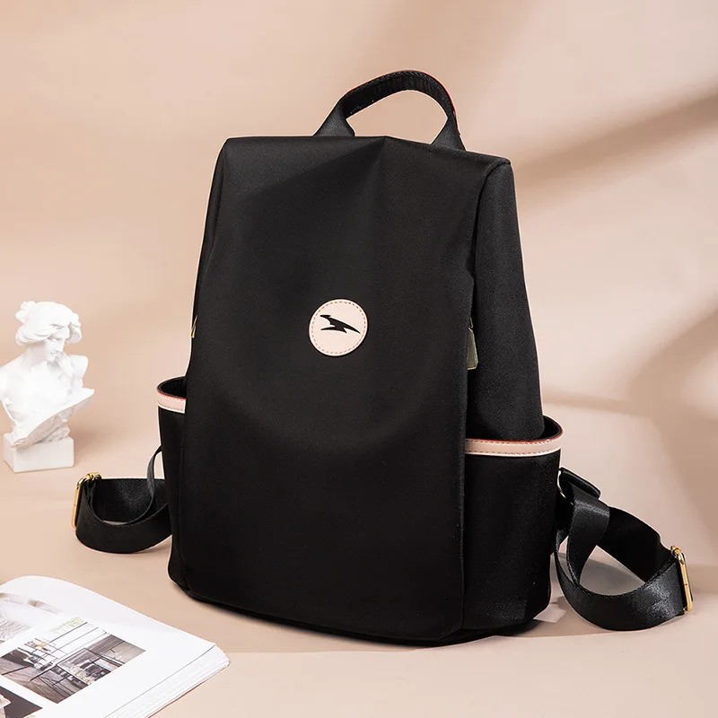 

2023 New Backpack Women's Burglar Proof Oxford Cloth Backpack Large Capacity Canvas Lightweight Waterproof Schoolbag Travel Bag