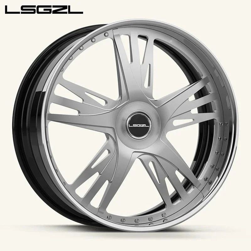 Кованые колеса из 2 частей 3 5x120 5x114 5x130 6x139 7 индивидуальные для Mercedes C8 Ferrari 16-26
