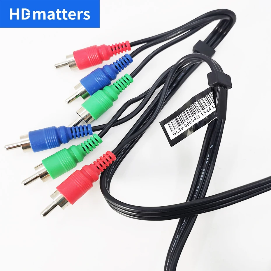 Component YPbPr Video Cable 3-RCA Male to 3RCA Male RGB Ypbpr Component Video Cable for Samsung LG Sony HDTV DVD STB GL39-00054B