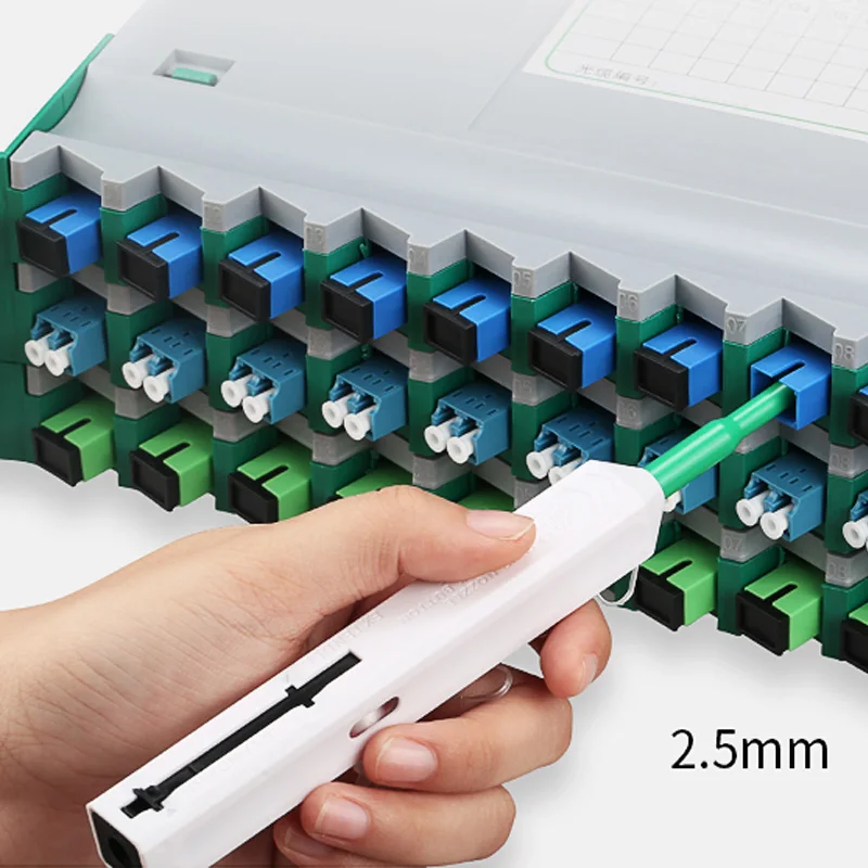 2Pcs SC/FC/ST 2.5mm LC/MU 1.25mm Fiber Optic Cleaning Pen One-Click Cleaning Fiber Cleaner Tools Optical Fiber Connector Cleaner