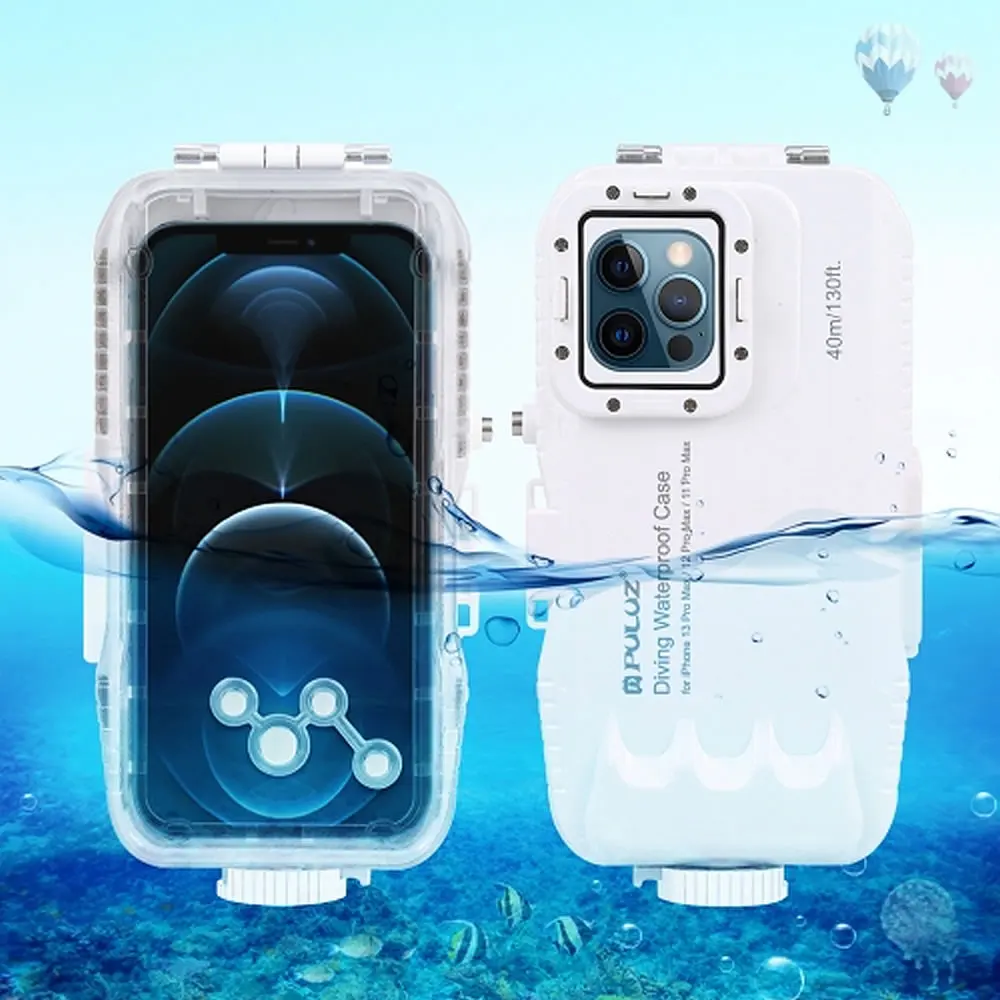 Diving Snorkeling 40m/130ft Waterproof Case Video Photo Taking Underwater Shot Housing Cover For iPhone 12 13 Pro Max Mini