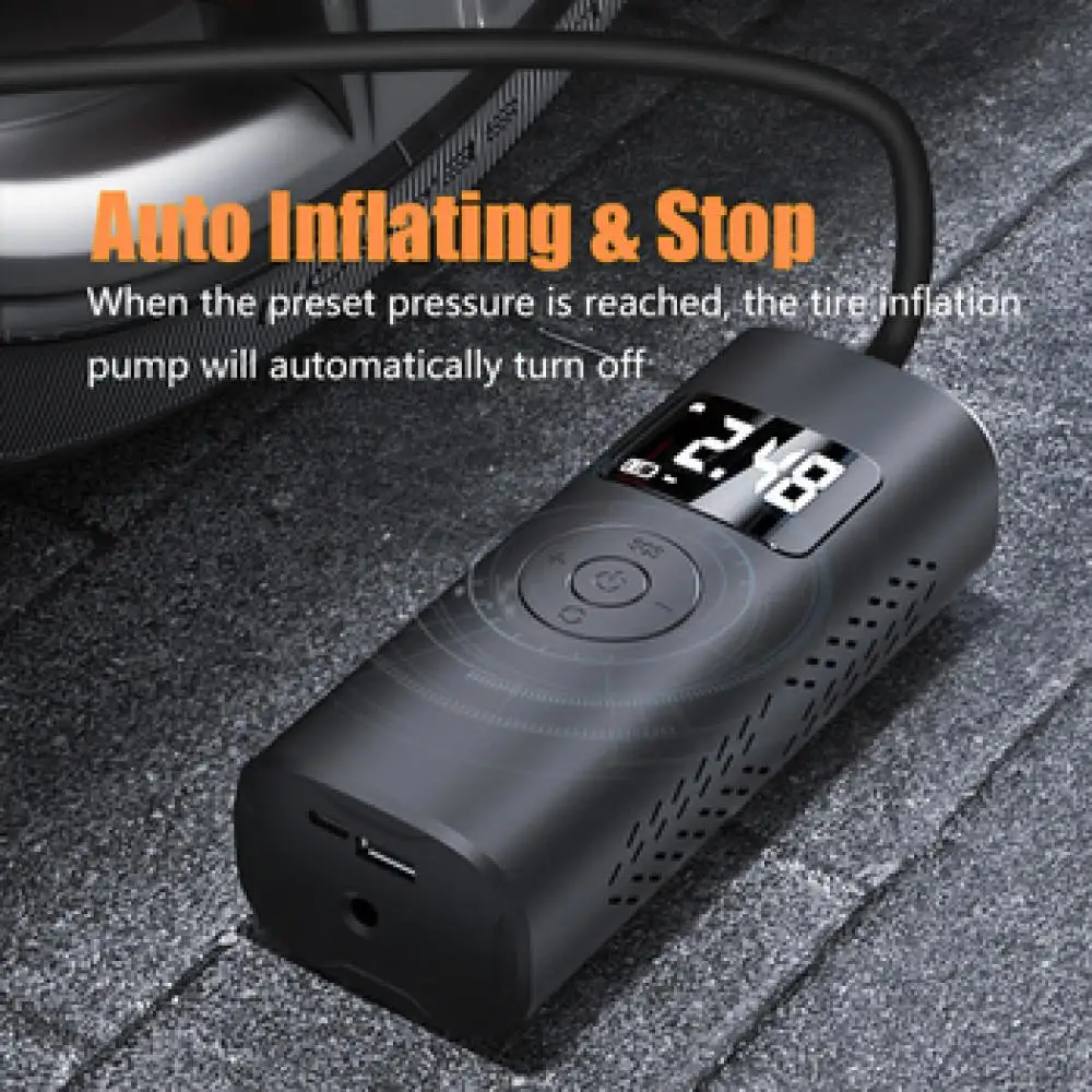 

DC12V 150PSI 7800mAh Rechargeable Portable Inflator Digital Car Tyre Pump Air Mini Air Compressor Bicycle Pump Tire Inflators