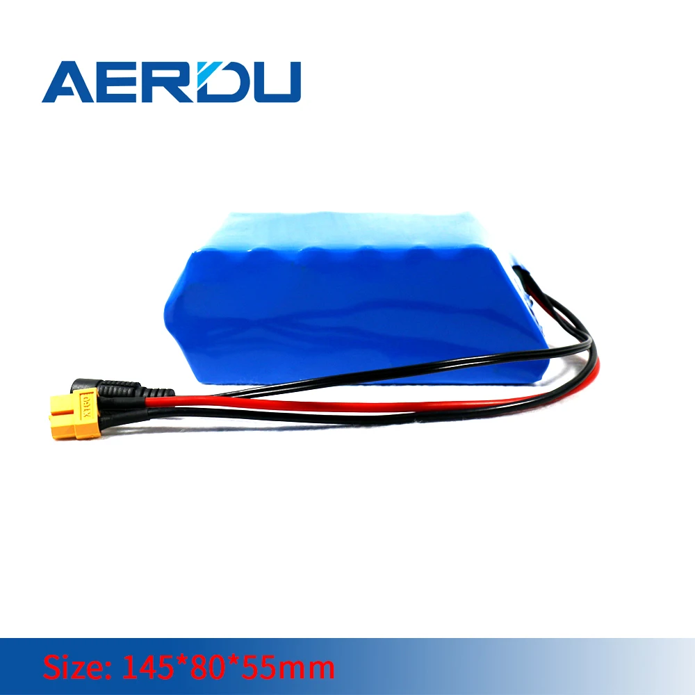 

Литий-ионный аккумулятор AERDU 36 В 10S2P 37 в 18650 Ач 2900 с bms для самовсасывающегося одноколесного гироскутера мАч XT60 + вилка постоянного тока