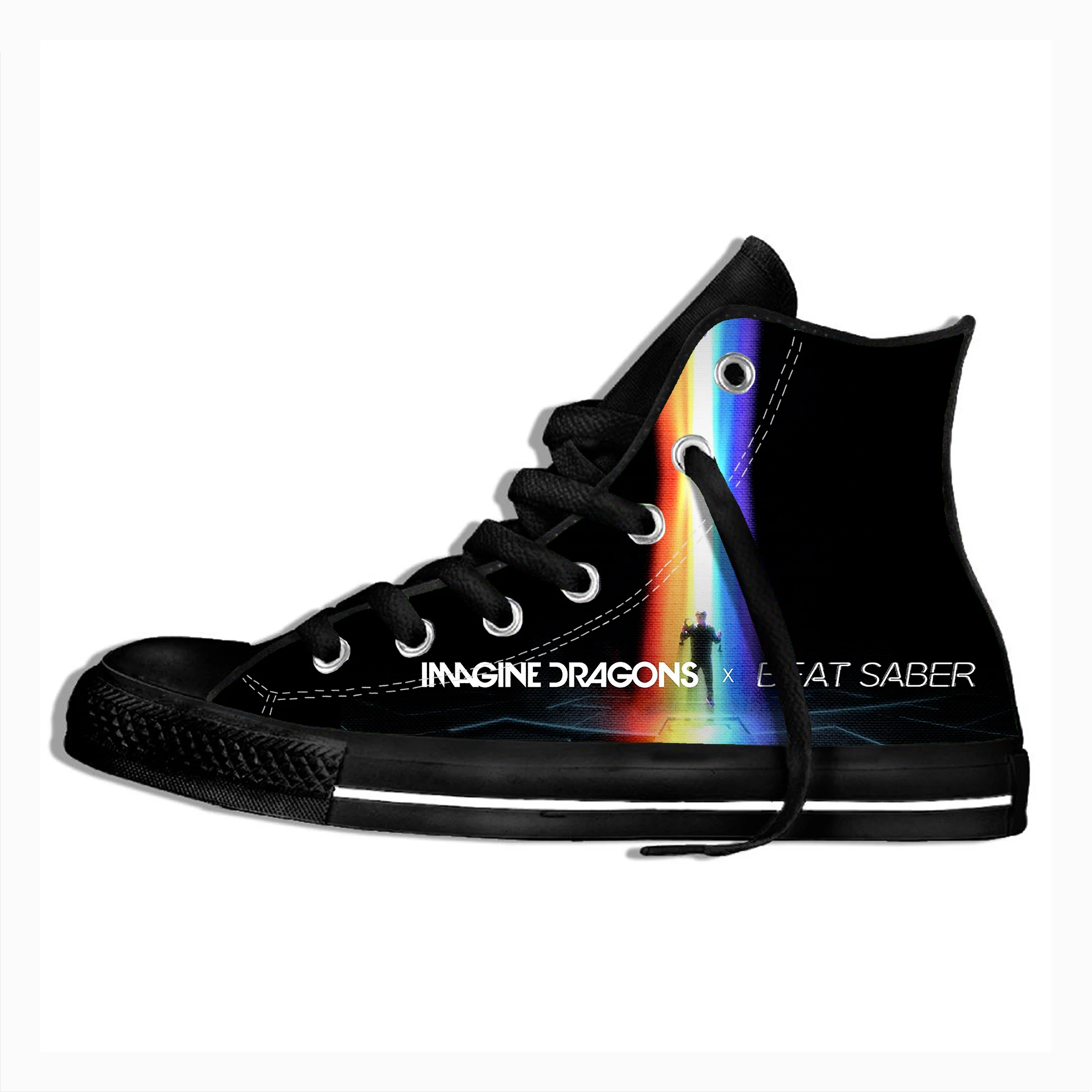 

Imagin E Dragons Sneakers Fashion Men Women Canvas Shoes Breathable Flats Shoes High Top 2021 Spring Vulcanized Shoes