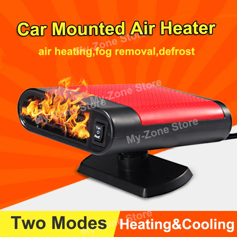 Car Air Heater Fast Hot Warm Air Blower Automobile Quick Heating Air Conditioner Windshield Defrost Demisting Defog 12V 24V 150W
