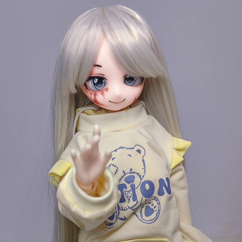 Силиконовая кукла HuanChun размер 1/4 44 см с металлическим скелетом