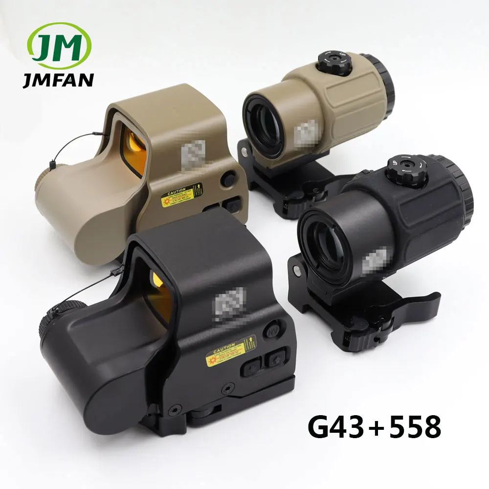 

Tactical G43 3x Magnifier 558 Red Dot Scope Sight Set with Switch to Side STS QD Mount Fit for 20mm rail Rifle Hunting