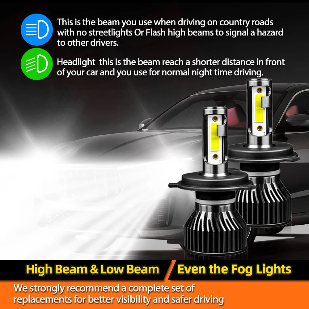 Автомобильная фара TEENRAM Все в одном противотуманная H4 яркость 9006 Детская лампа