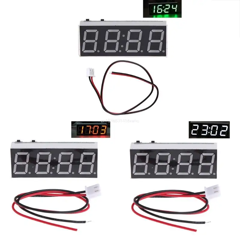 

Dropship 3 in 1 Car thermometer LCD Clock 12V 5-24V for Car Auto LED Module