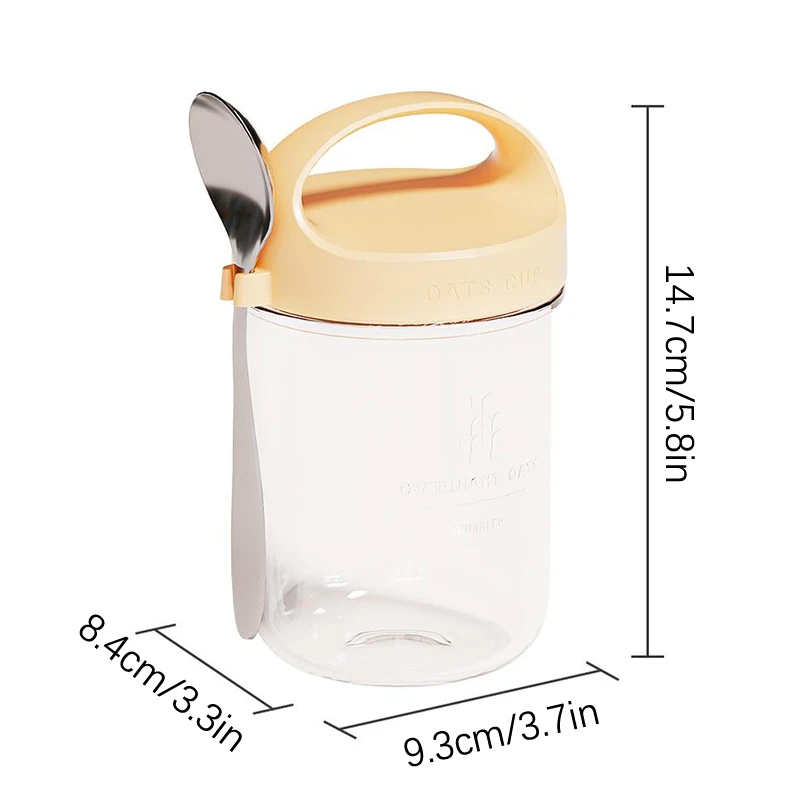 Женская салатная чашка для йогурта с крышкой и ложкой