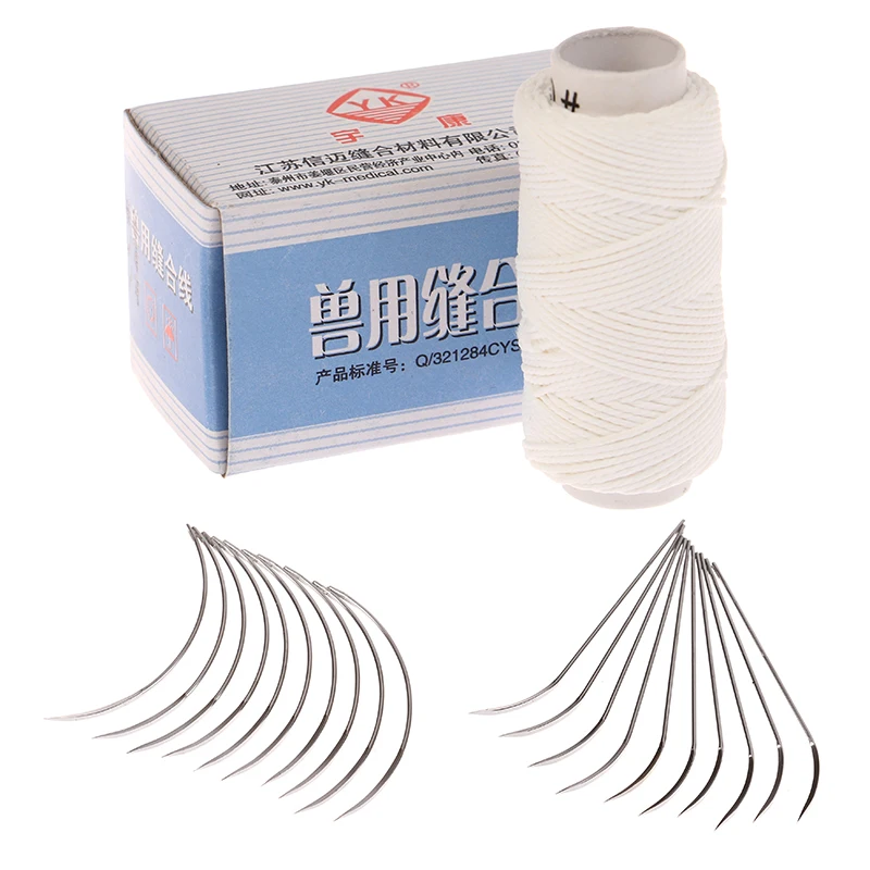 

1PCS Volumes Veterinary Suture Thread Veterinary Special Beam Surgical Suture Needle Pig Pet Animal Surgical Suture Line