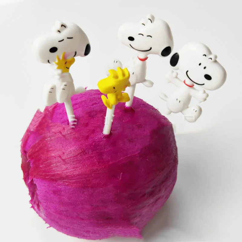 8 шт. маленькие вилки для фруктов в виде животных |