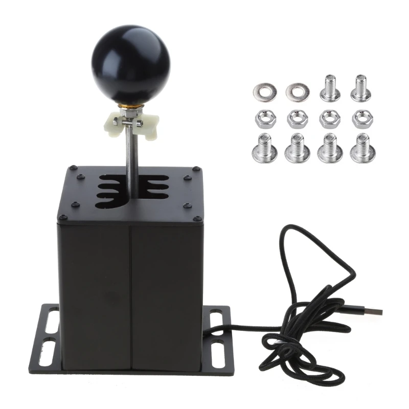 

Professional Racing Games H Gear Shifter 6+R/7+R USB Simulator Shifter Metal Alloy Lightweight fitting for G27 G29 T300