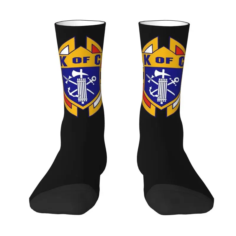 

Cool Printed Knights Of Columbus Socks for Women Men Stretchy Summer Autumn Winter Crew Socks