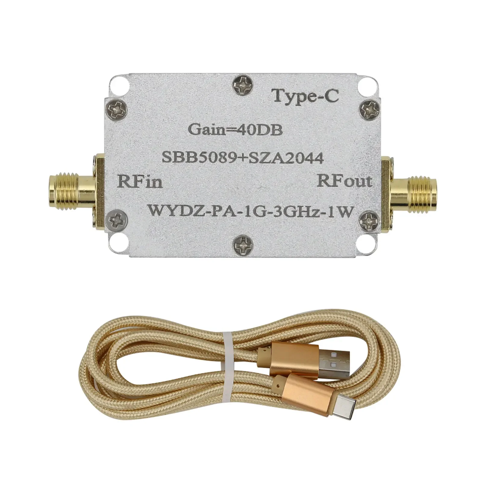 40DB WYDZ-PA-1G-3GHz-1W SBB5089+SZA2044 Односторонний микроволновый усилитель мощности Модуль