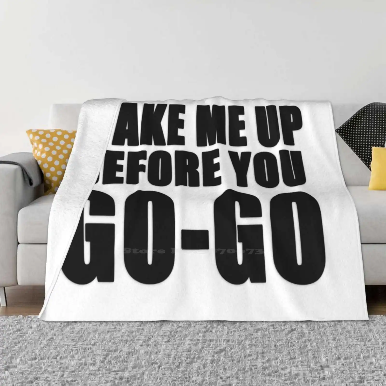 Wake Me Up Before You Go Новое поступление модное теплое фланелевое одеяло для отдыха George