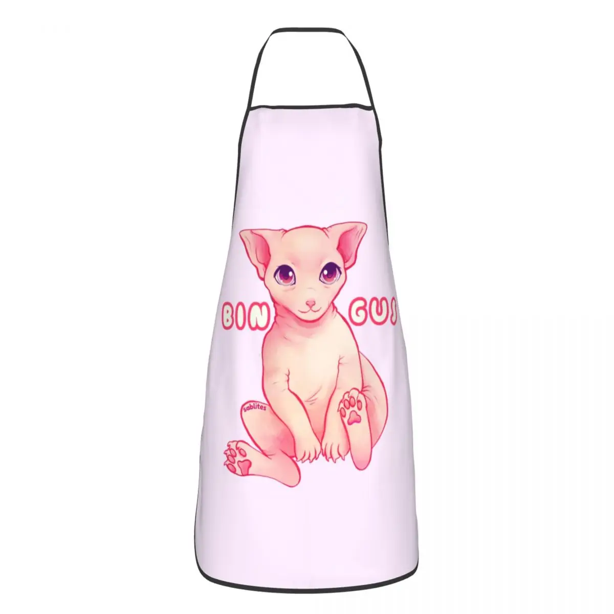 

Bingus My Beloved Apron For Women Men Unisex Bib Hairless Sphynx Cat Cooking Kitchen Tablier Cuisine Chef Gardening