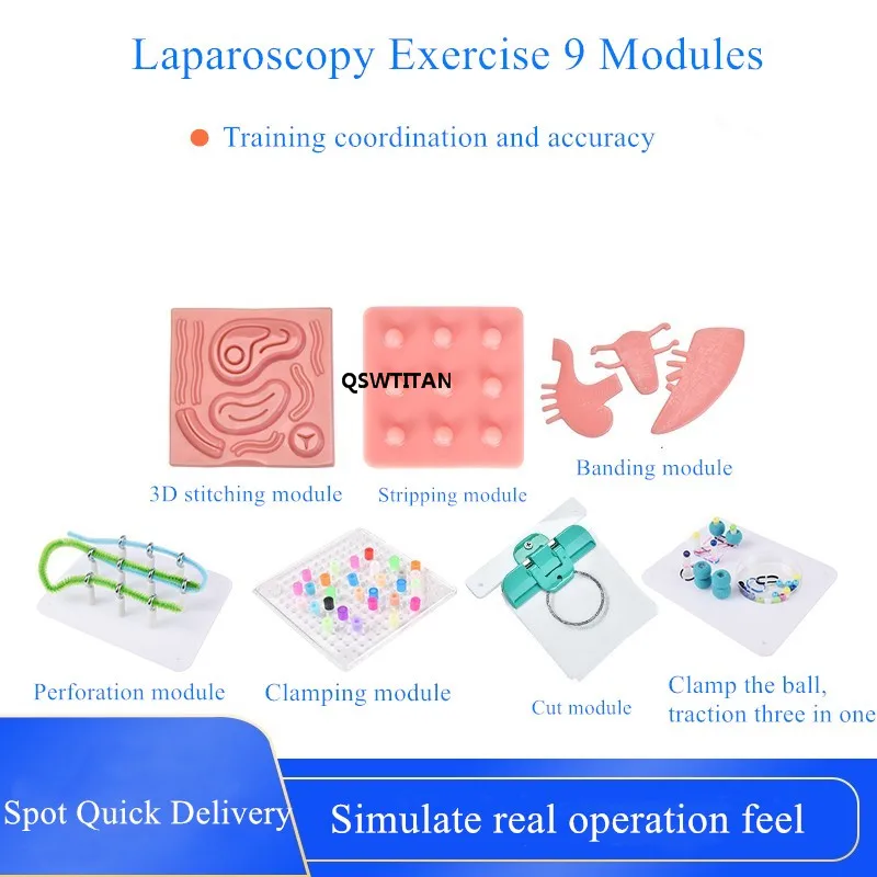 Laparoscopic Surgery Training Box Simulated Surgical Instrument Trainer dental Equipments | Красота и здоровье